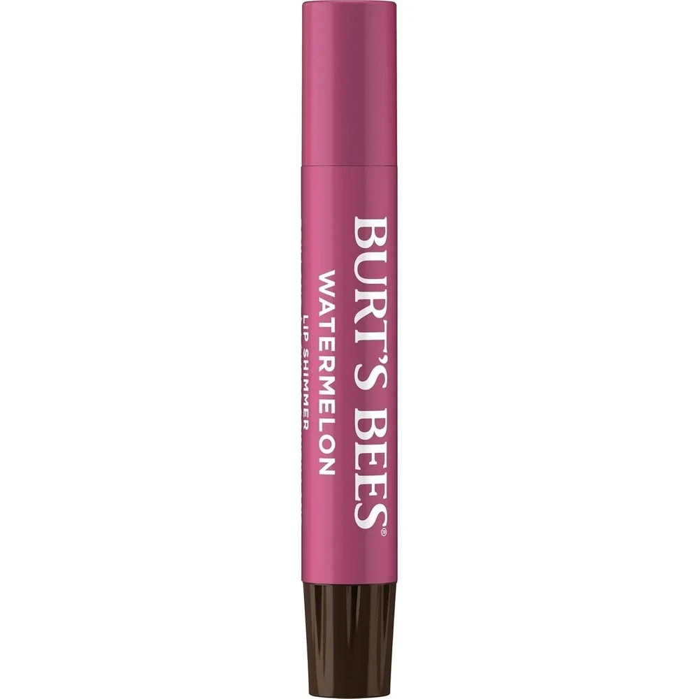 Burt's Bees Lip Shimmer Watermelon 100% Natural Moisturizing Lip Color New